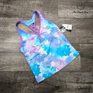 ZeroXposure Girl's Pastel Tie Dye Tankini Top Size 14+